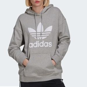 Oversized Adidas vintage gray sweater